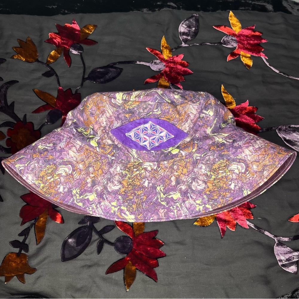 👁patchwork bucket hat👁
